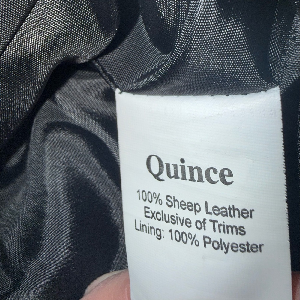 Quince leather biker jacket - Picture 4 of 5